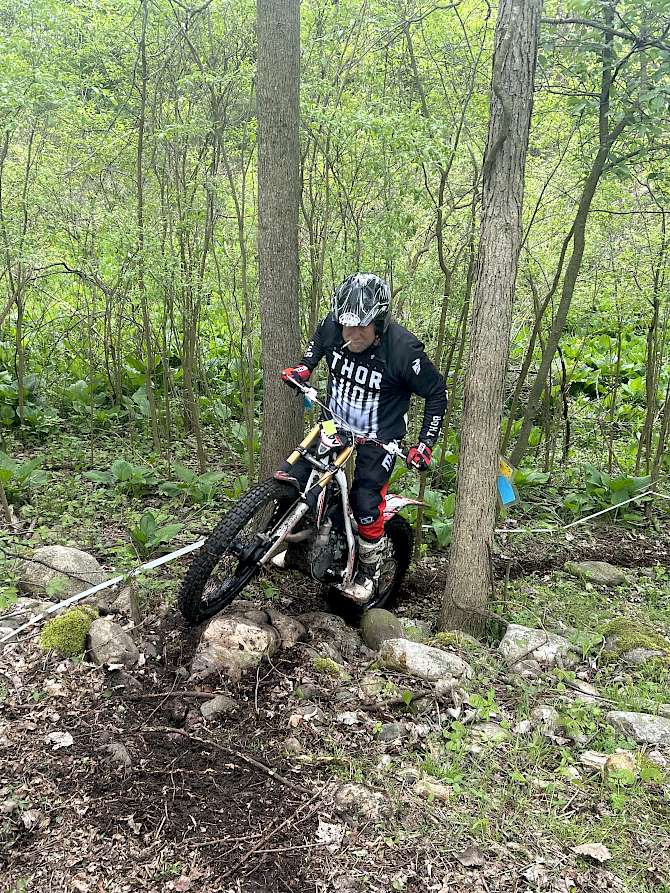 Gray Howard competing at the Mid Michigan Trials Club Championship Event May 5, 2024